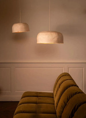 Muskhane - Double-Sided Felt "Yurt" Lampshade | Dusty pink