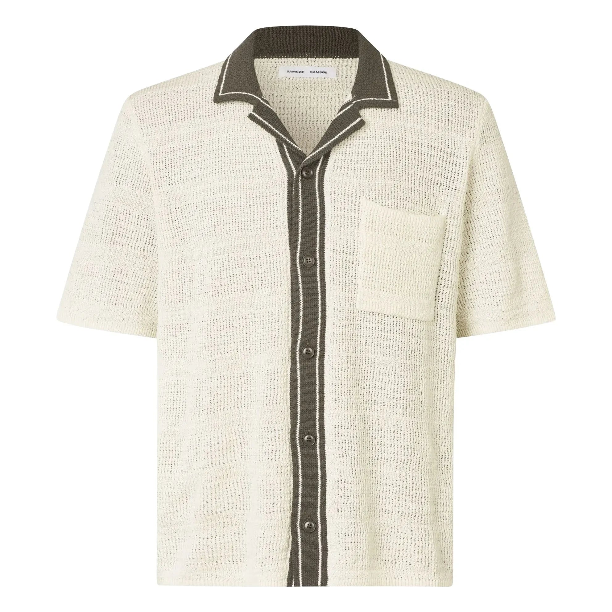 Samsoe Samsoe - Sapercy Short Sleeve Knit Shirt | White