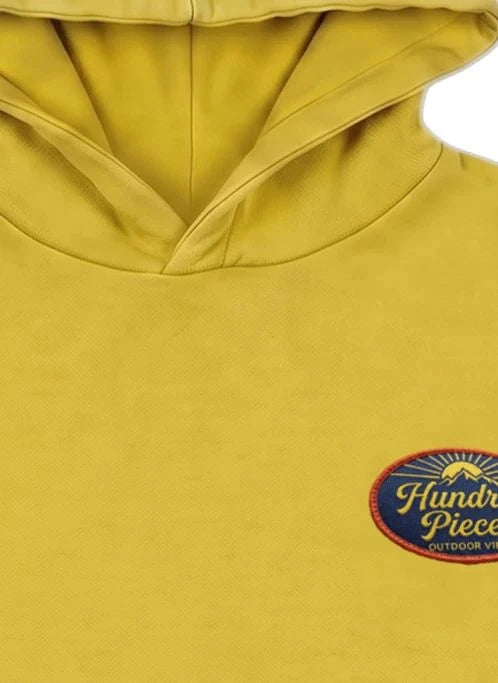 Hundred Pieces - Pat Outdoor Organic Cotton Sweatshirt | Mustard