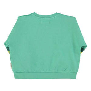 Piupiuchick - Striped Organic Cotton Sweatshirt | Green