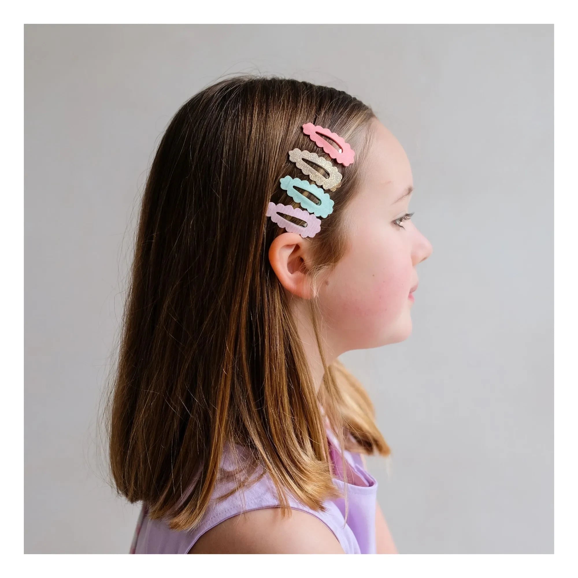Mimi & Lula - 5-Piece Festoon Mini Hair Clip Set | Pink