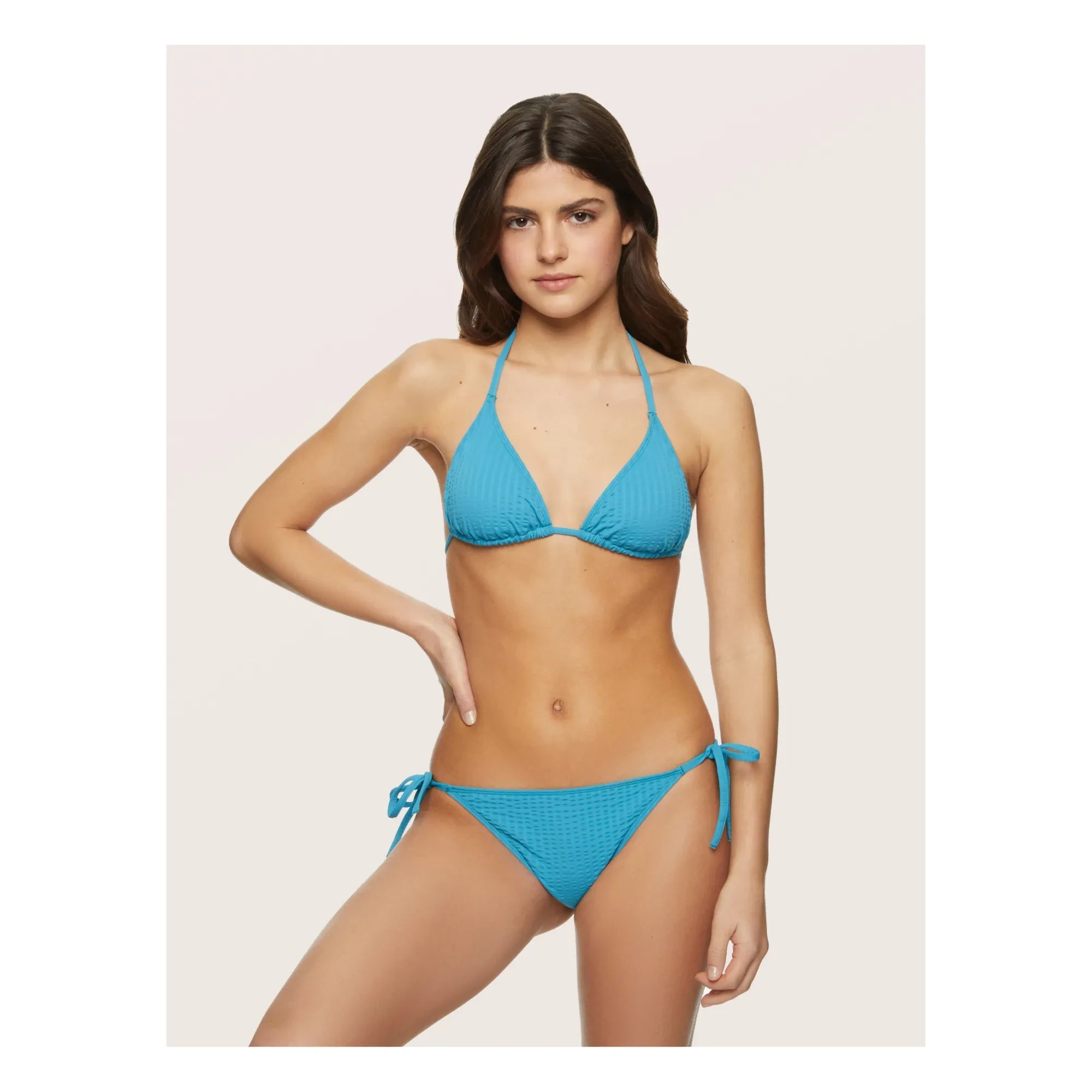 Miska Paris - Triangle Bikini Top | Blue
