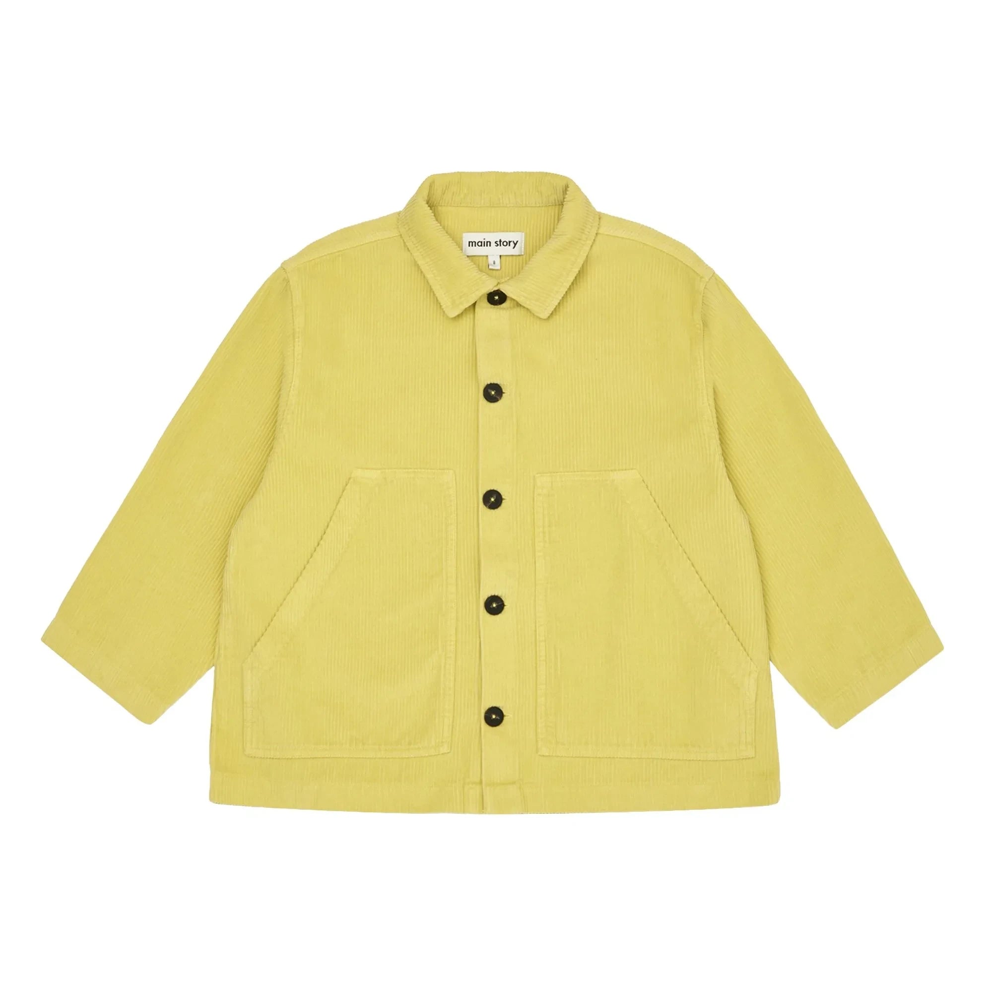Main Story - Organic Cotton Velvet Overshirt | Yellow