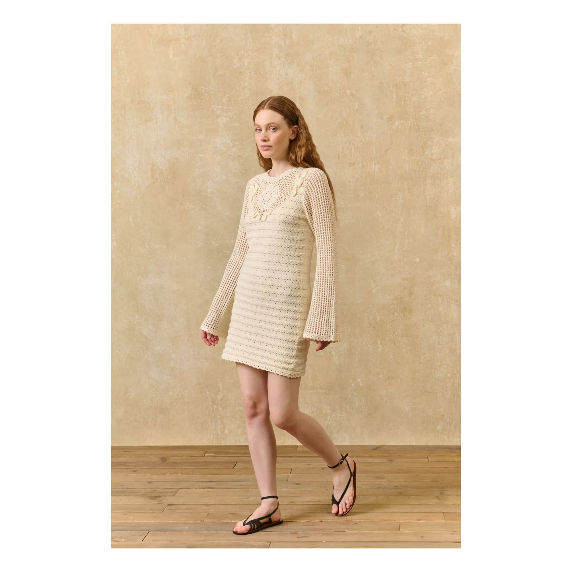 Louise Misha - Eleonora Cotton Dress | Cream