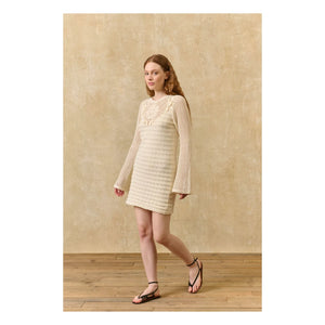 Louise Misha - Eleonora Cotton Dress | Cream