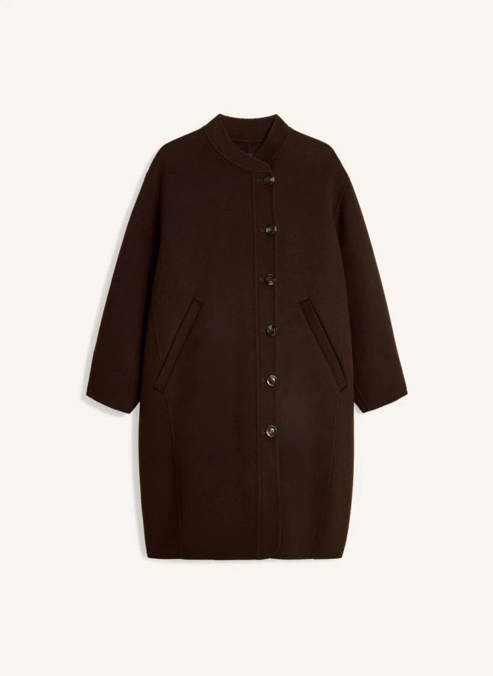 Soeur - Beaulieu Wool Coat | Chocolate