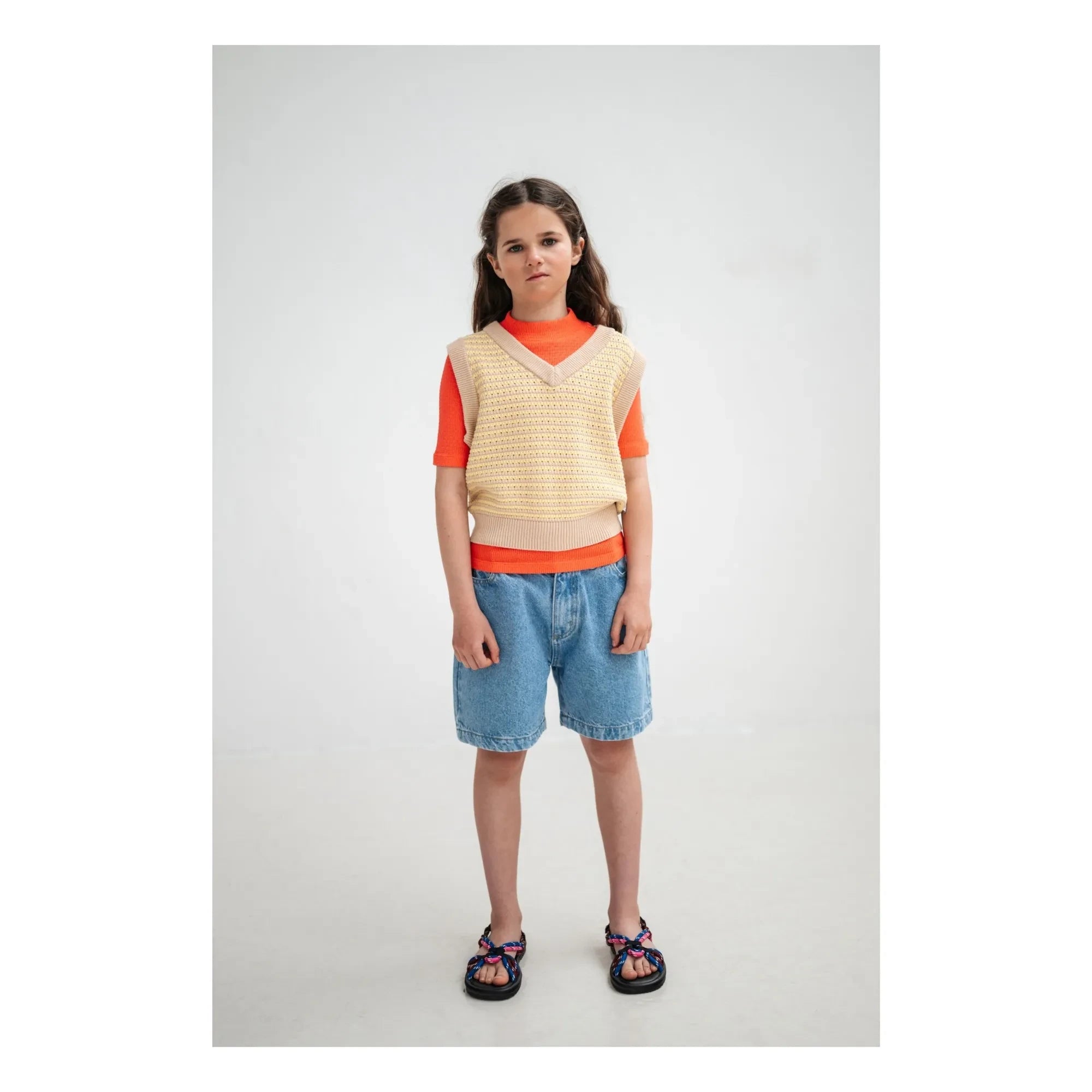 Repose AMS - Organic Cotton Denim Bermuda Shorts | Blue