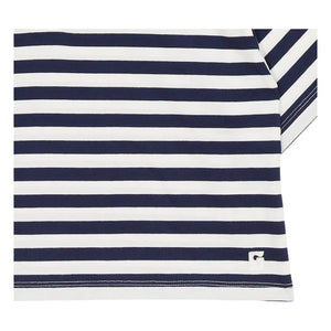 Smallable Kid - Striped Varsity Polo | Blue black