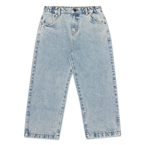 Main Story - Organik Pamuklu Geniş Paça Jean | Vintage mavi denim