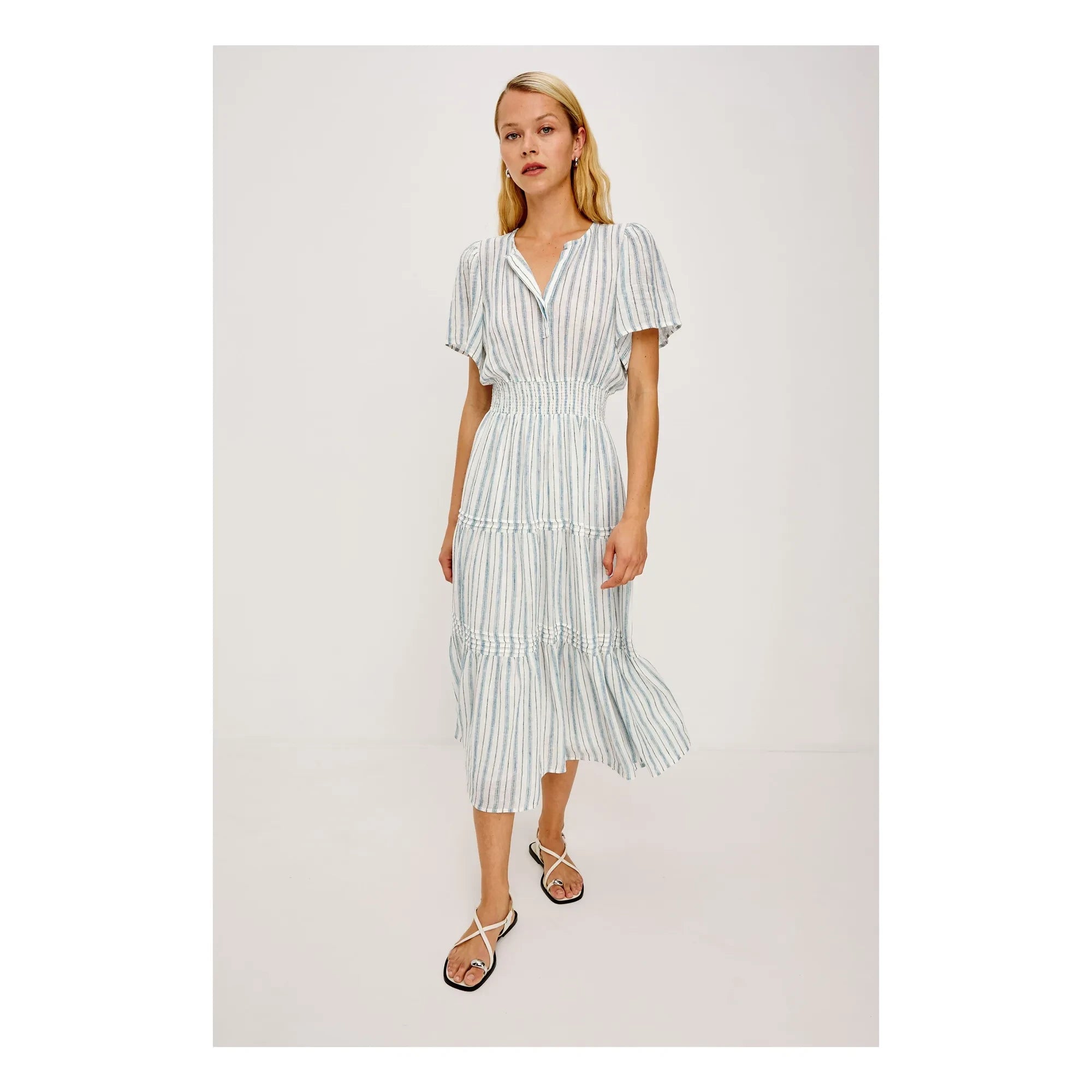 Rails - Cannes Striped Dress | Light Blue