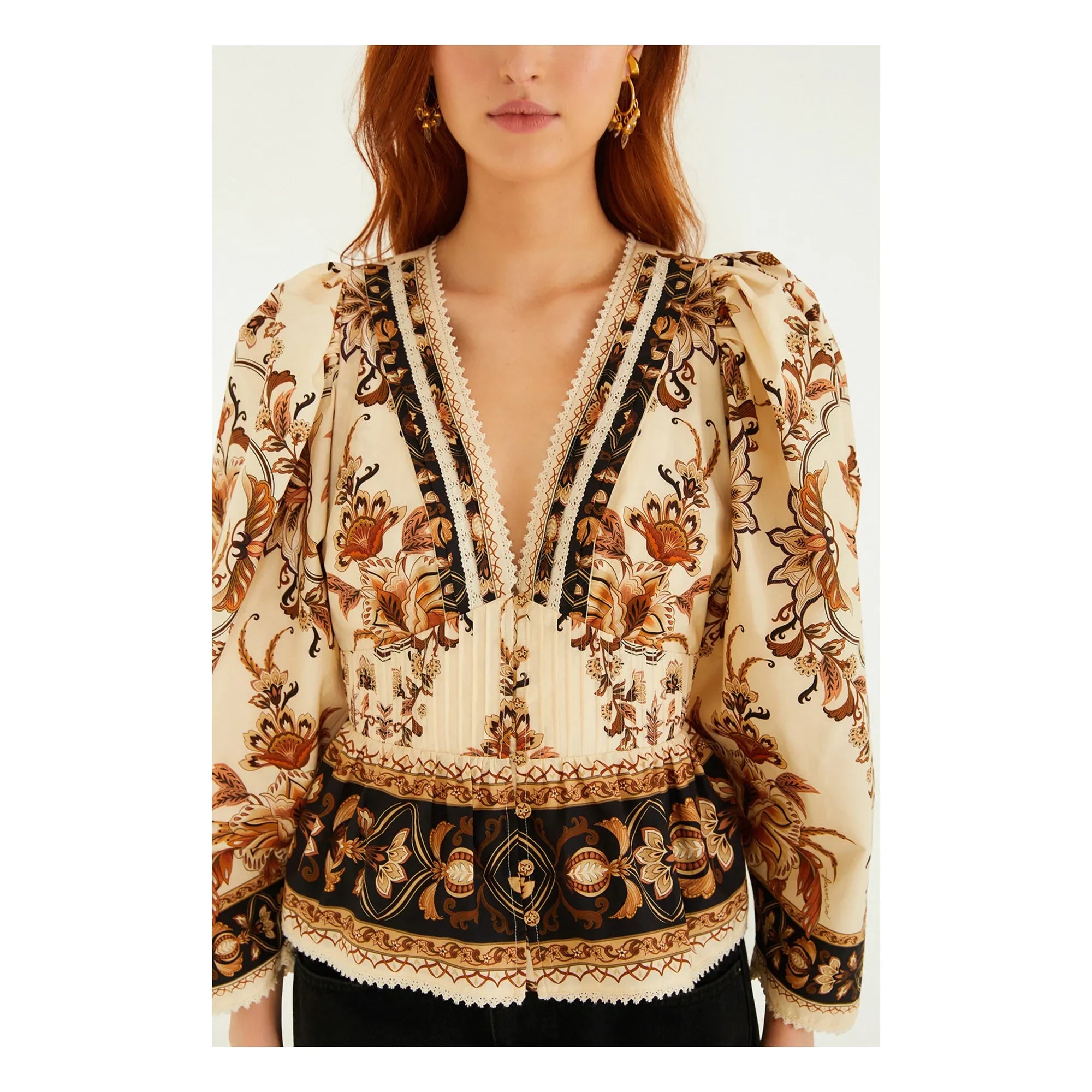 Farm Rio - Majestic Garden Blouse | Kum