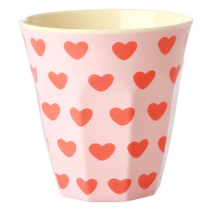 Rice - Heart-shaped Thermos Mug | Light Pink