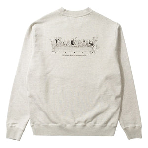 Edmmond Studios - Cotton Round Neck Sweatshirt | Cream