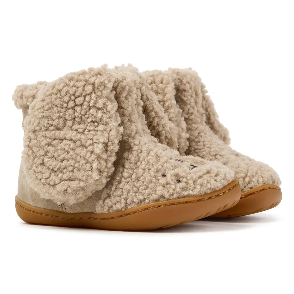 Camper - Twins Rabbit Sherpa Shoes & Boots | Beige