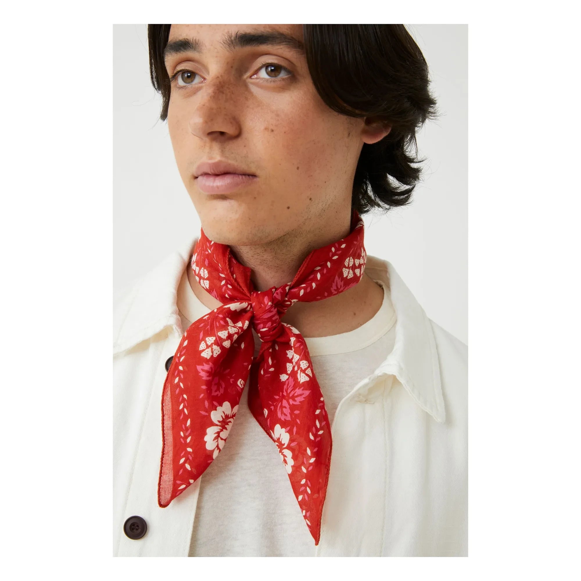 Moismont - Fichu Scarf N°652 Cotton | Red