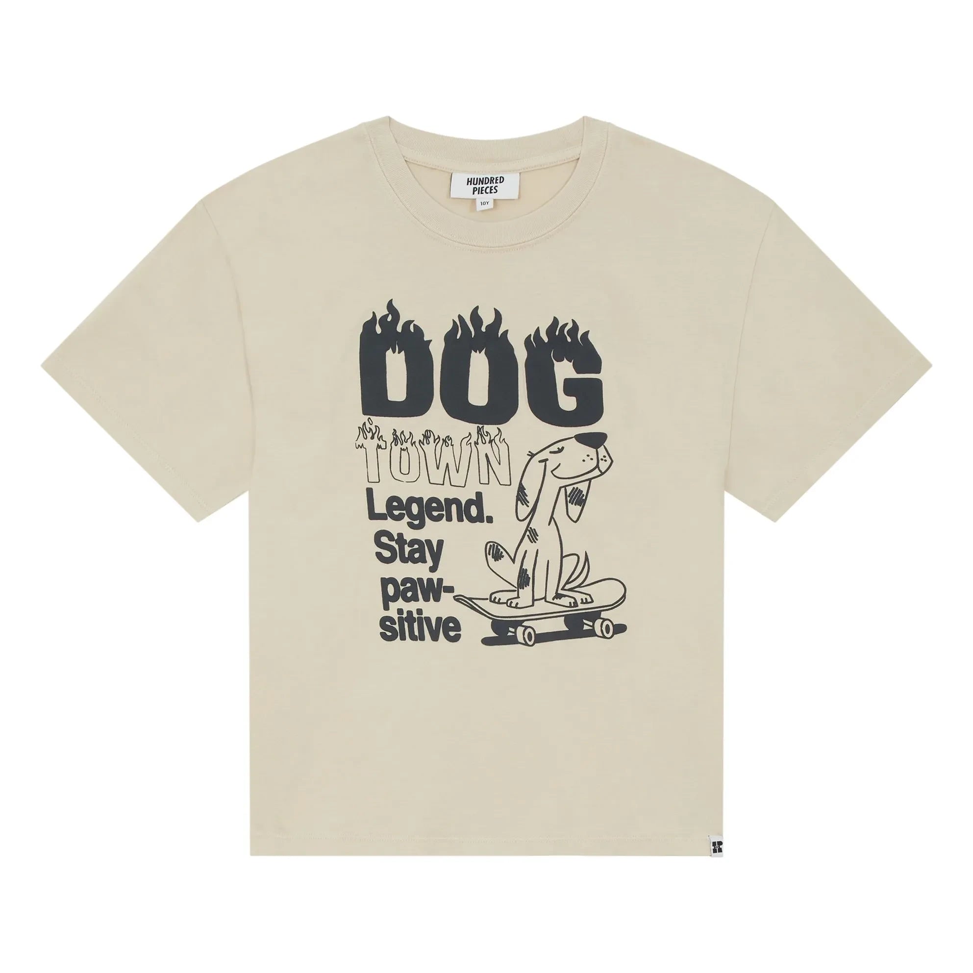 Hundred Pieces - Finn organic cotton t-shirt | Beige