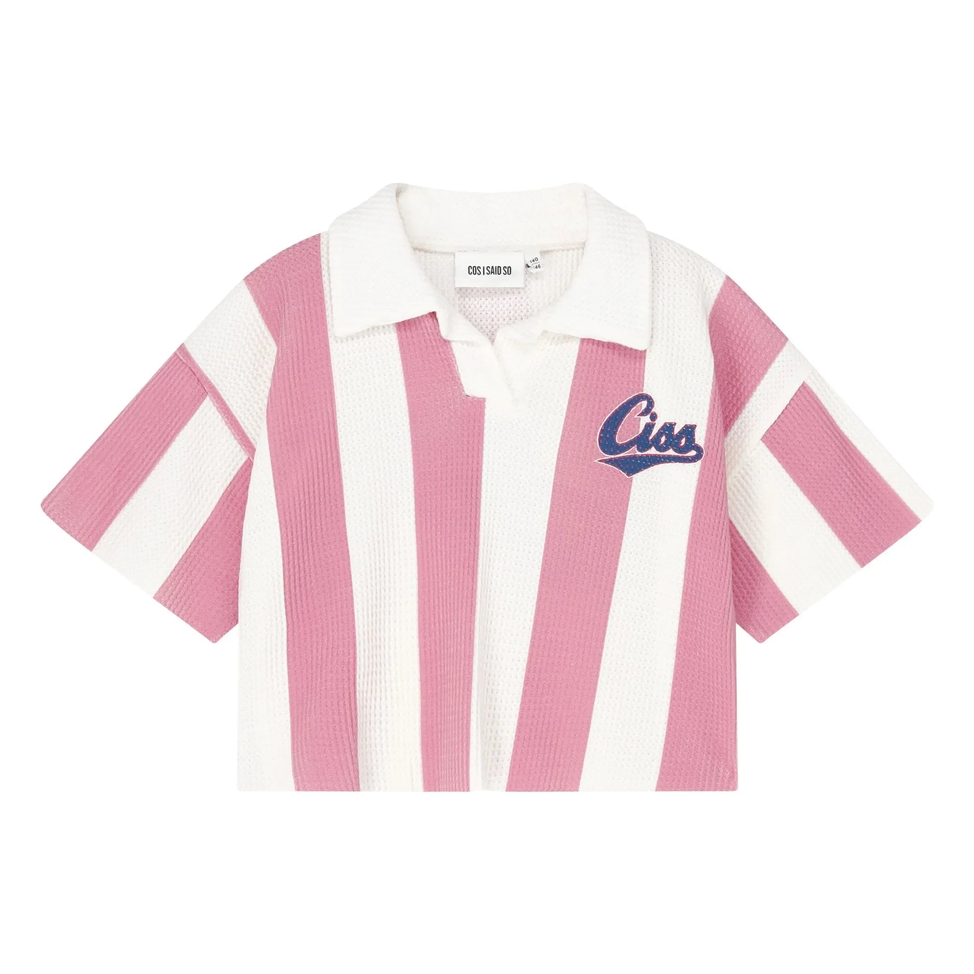 Cos I Said So - Ciss Striped Polo Shirt | Pink