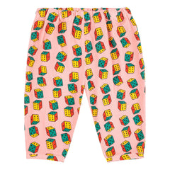 Bobo Choses - Organic Cotton Ribbed Checkered Pants | Pink