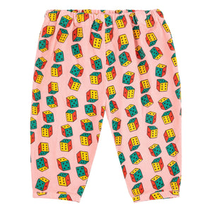 Bobo Choses - Organic Cotton Ribbed Checkered Pants | Pink