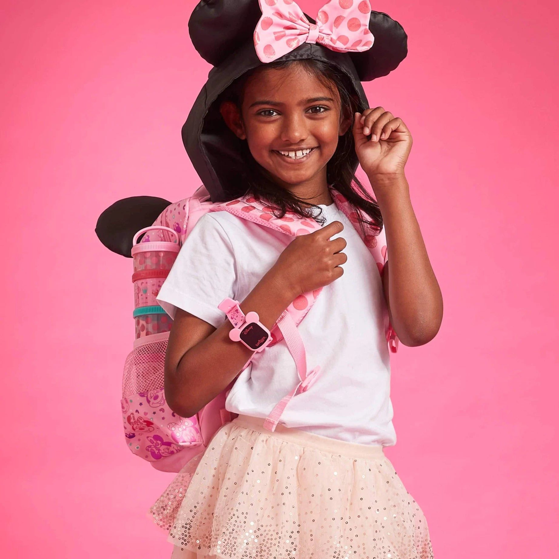 Smiggle - Minnie Mouse Şapkalı Anaokulu Sırt Çantası-Dinossi