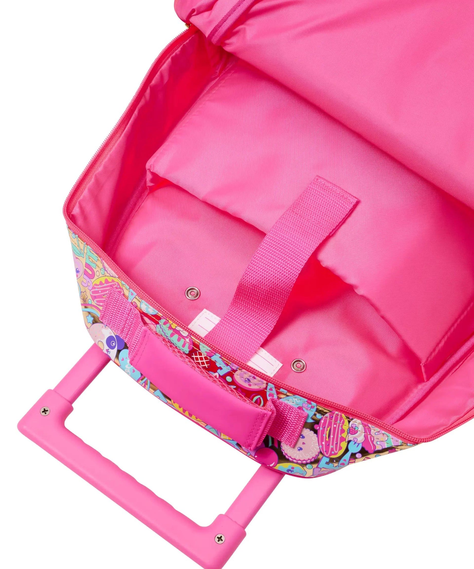 Smiggle – 20. Doğum Günü Çekçekli Işıklı Tekerlekli Çanta-Dinossi