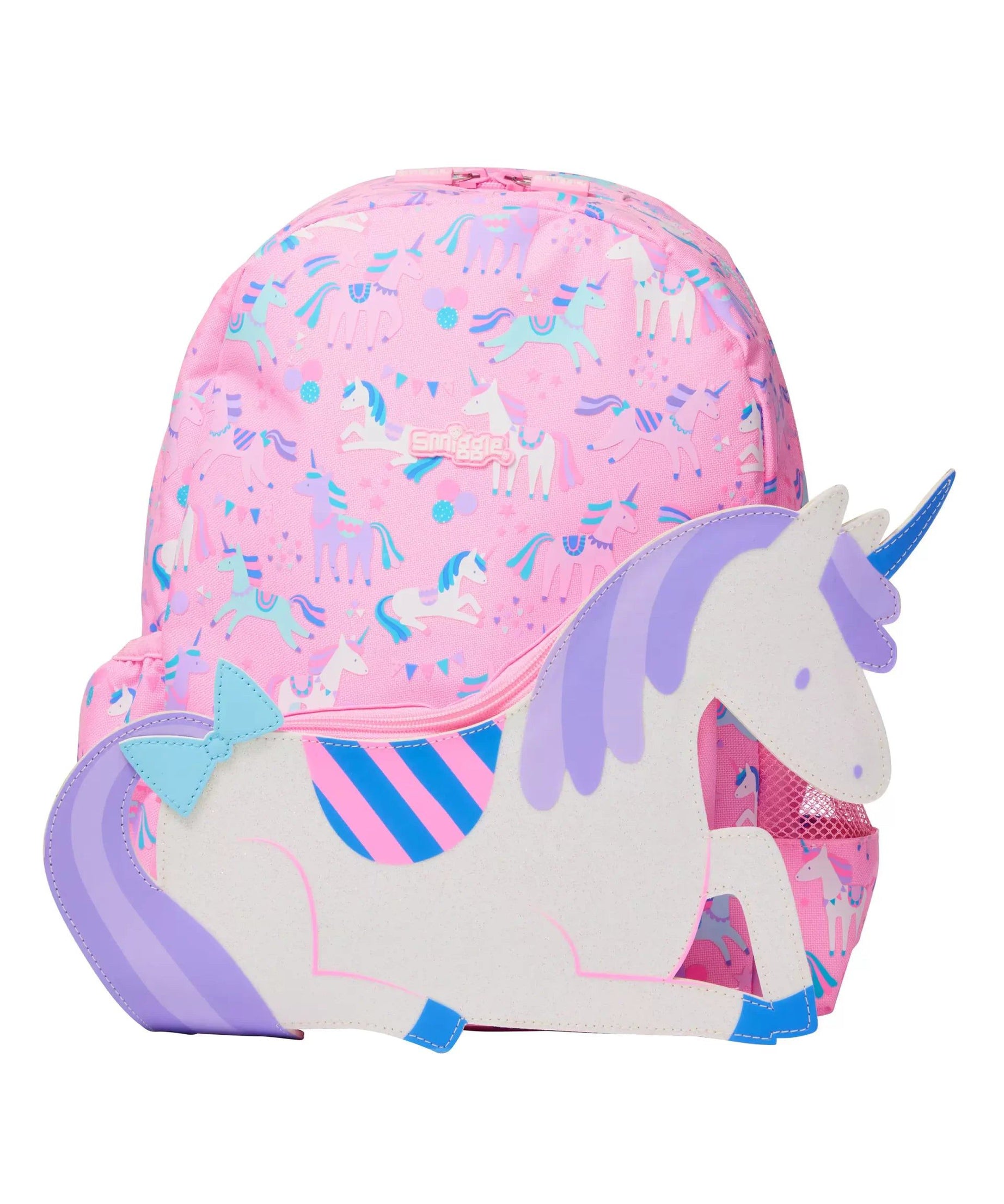 Smiggle - Glide Junior Kapşonlu Sırt Çantası-Dinossi