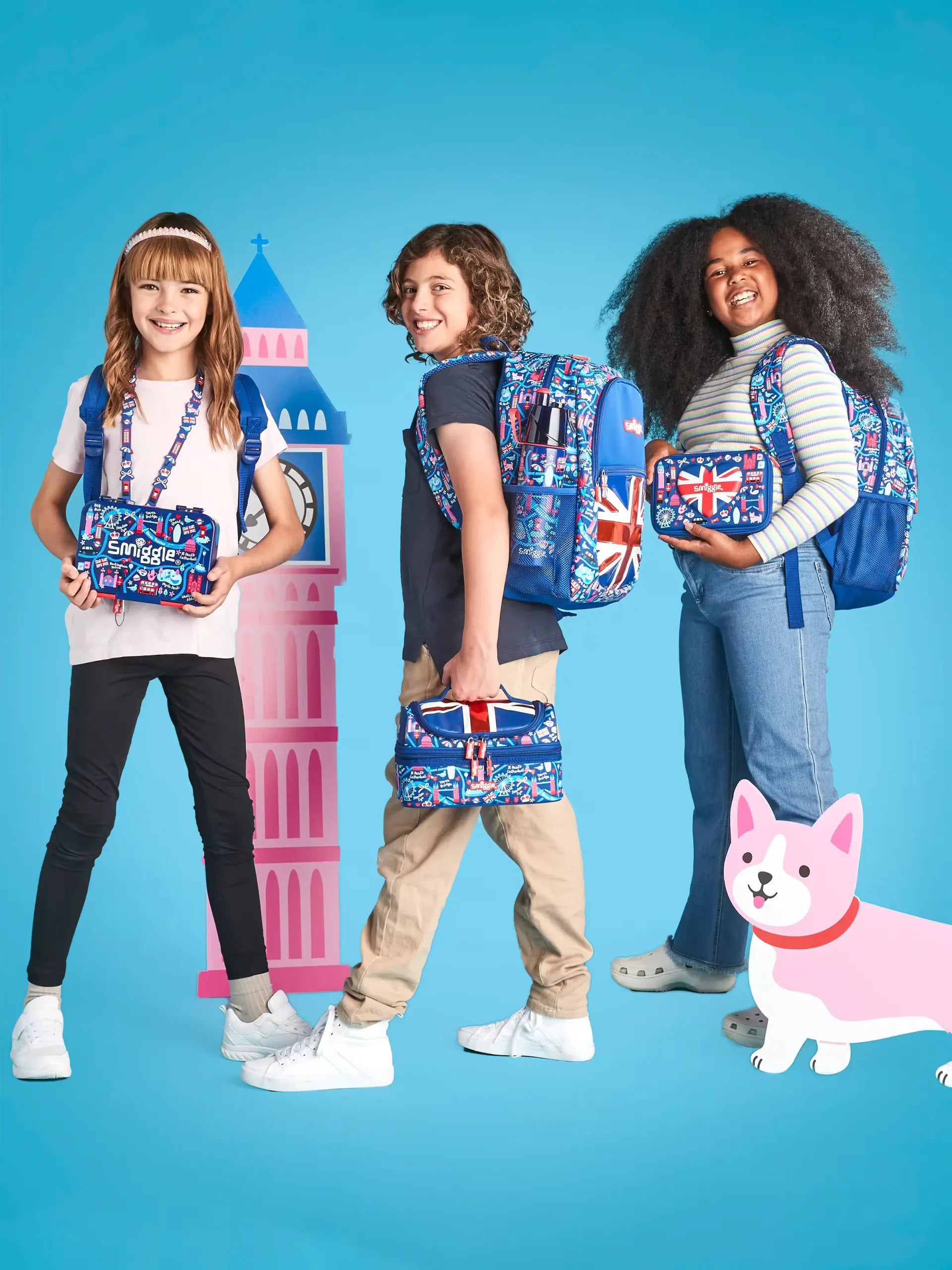 Smiggle - Little London Klasik Sırt Çantası-Dinossi