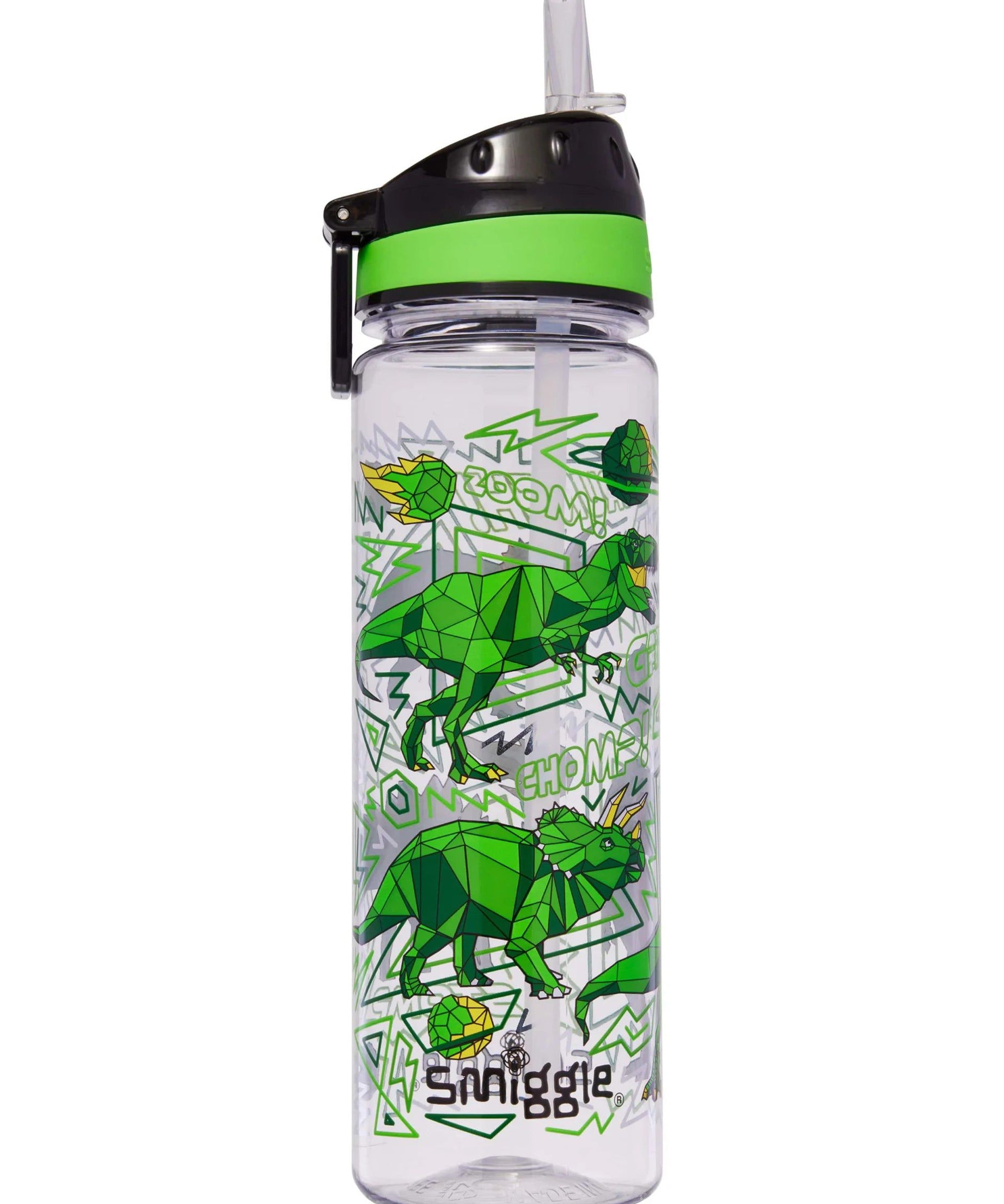 Smiggle - Wild Side 650ML Pipetli BPAsız Suluk-Dinossi