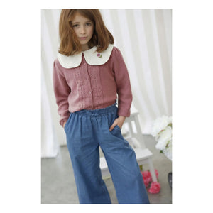 Lililotte - Vincianne Organic Cotton Cardigan | Dust Pink