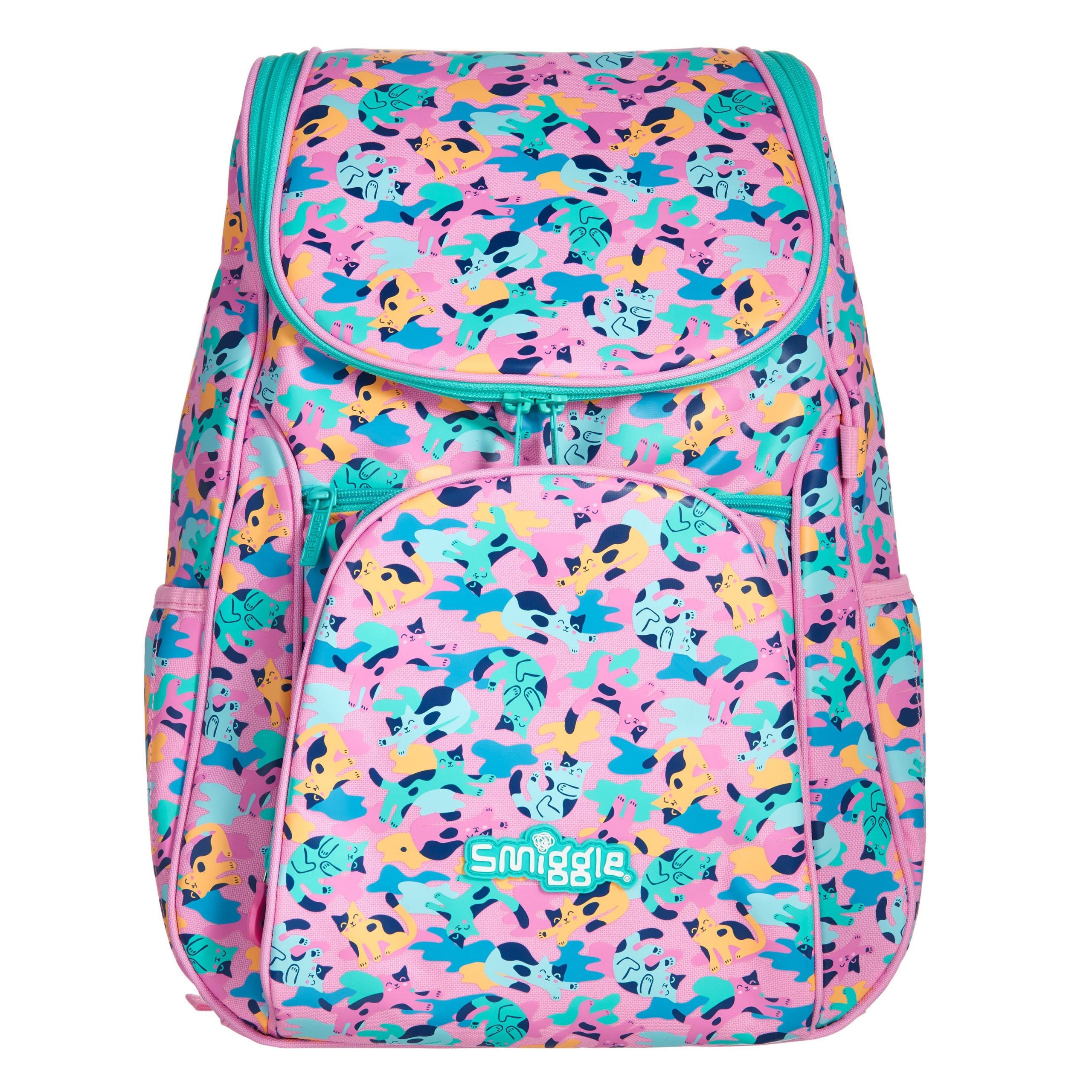 Smiggle - Illusion Pembe Sırt Çantası-Dinossi