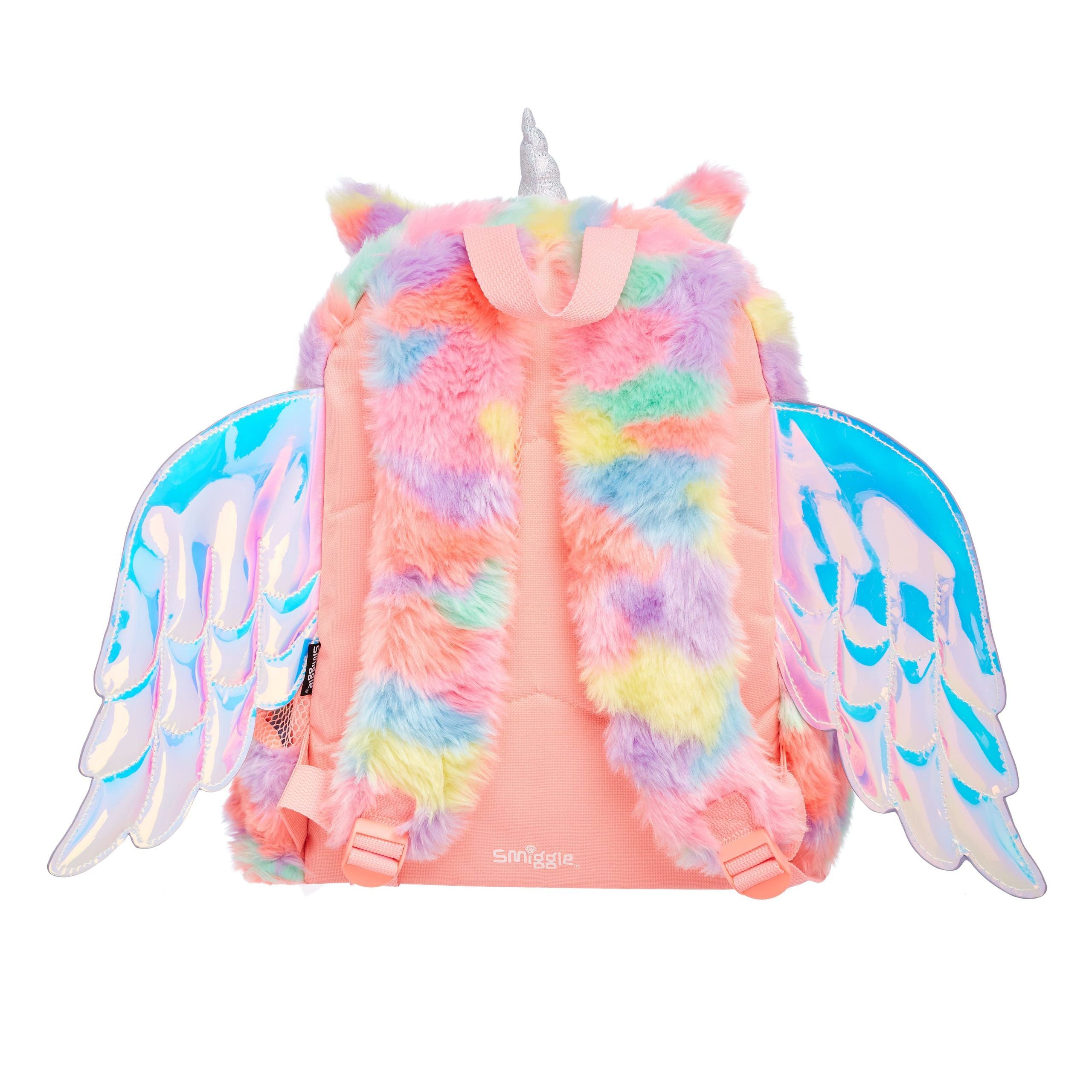 Smiggle - Dreamer Fluffy Kanatlı Sırt Çantası-Dinossi