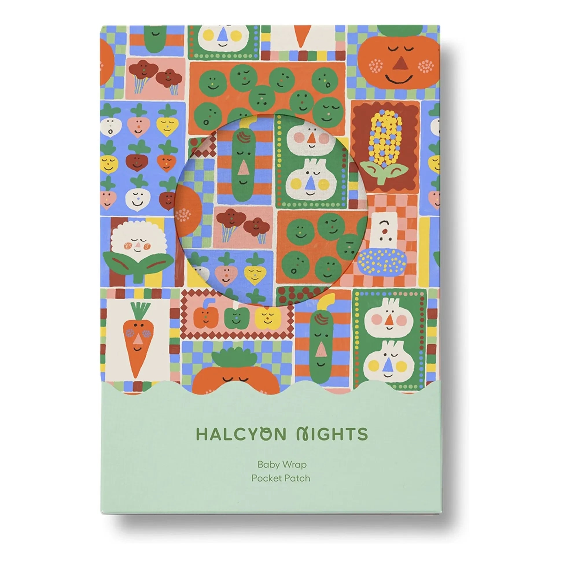 Halcyon Nights - Organik Pamuklu Sebze Kundak Bezi | Turuncu
