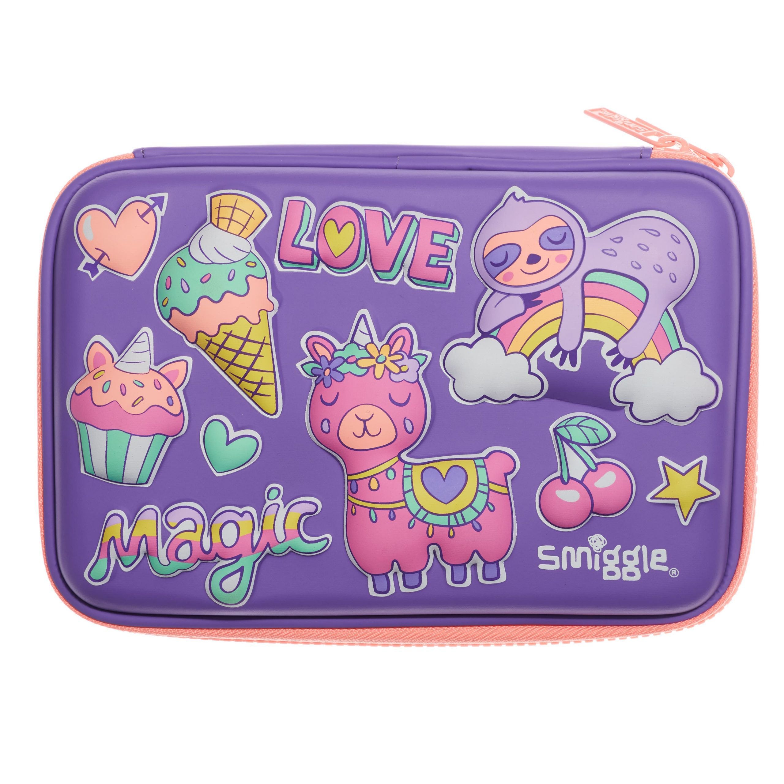Smiggle - Lively Hardtop Kalem Kutusu-Dinossi