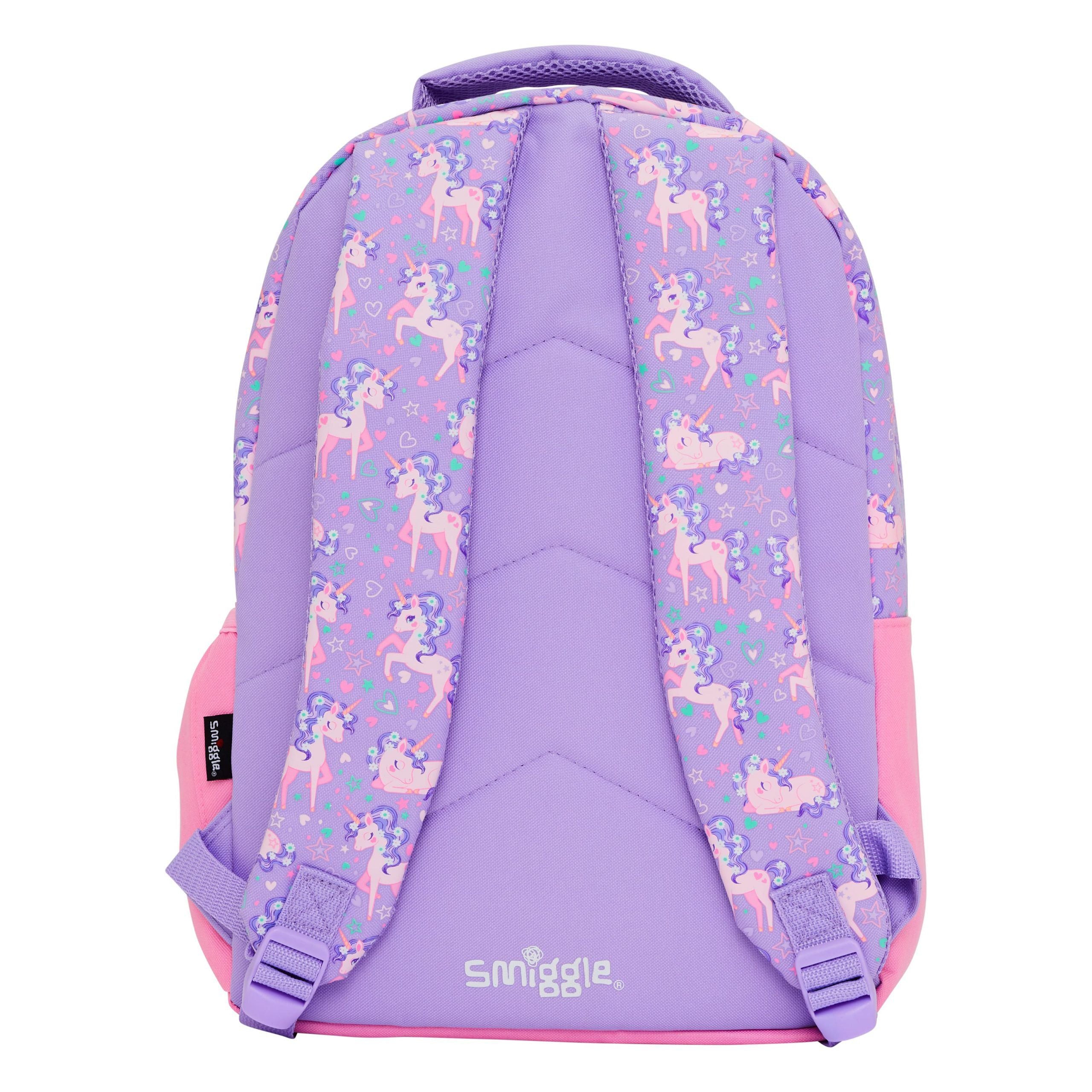 Smiggle - Jump Pembe Unicorn Sırt Çantası-Dinossi