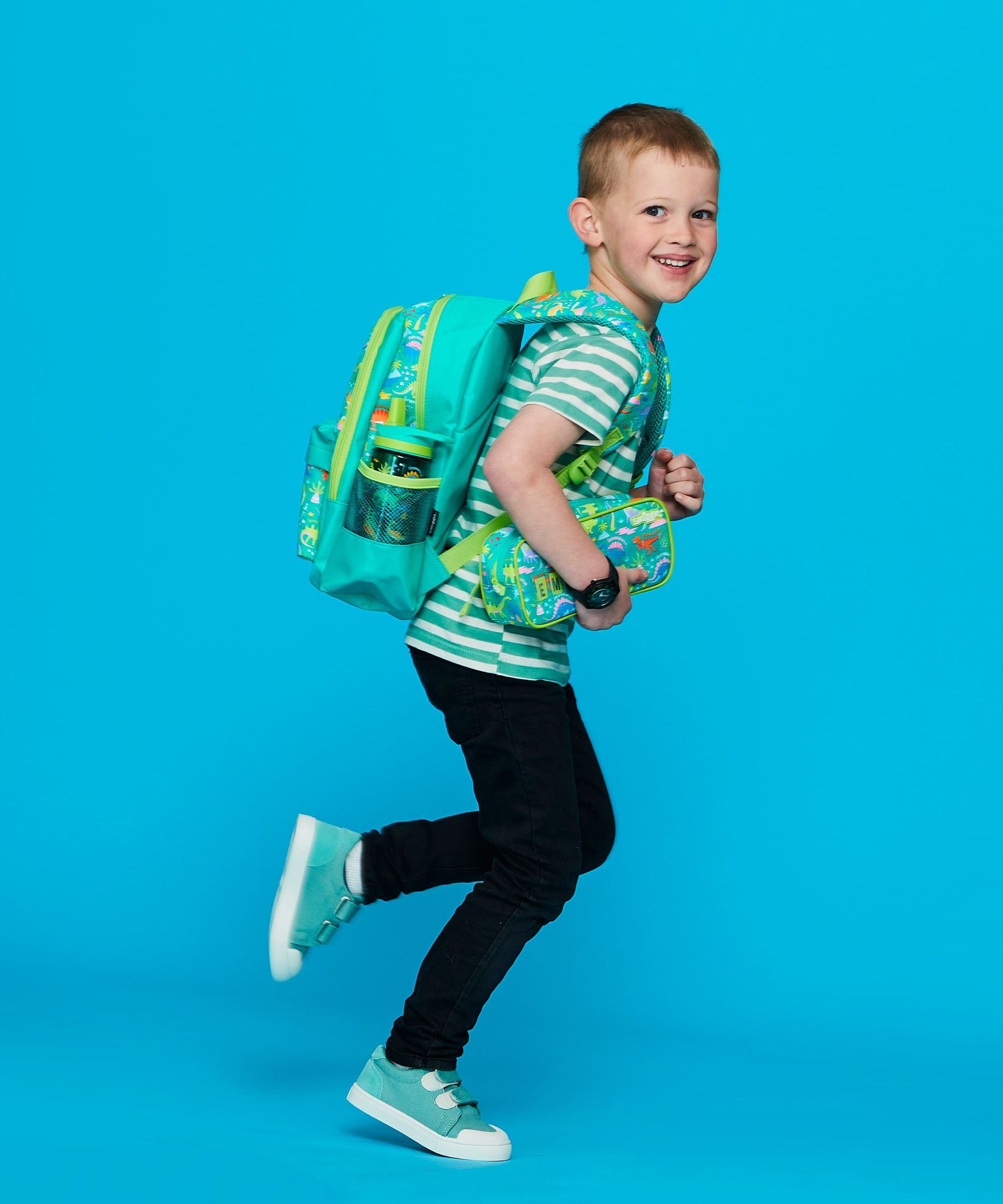 Smiggle - Cloud Nine Junior İsimlikli Cruiser Kalem Kutusu-Dinossi