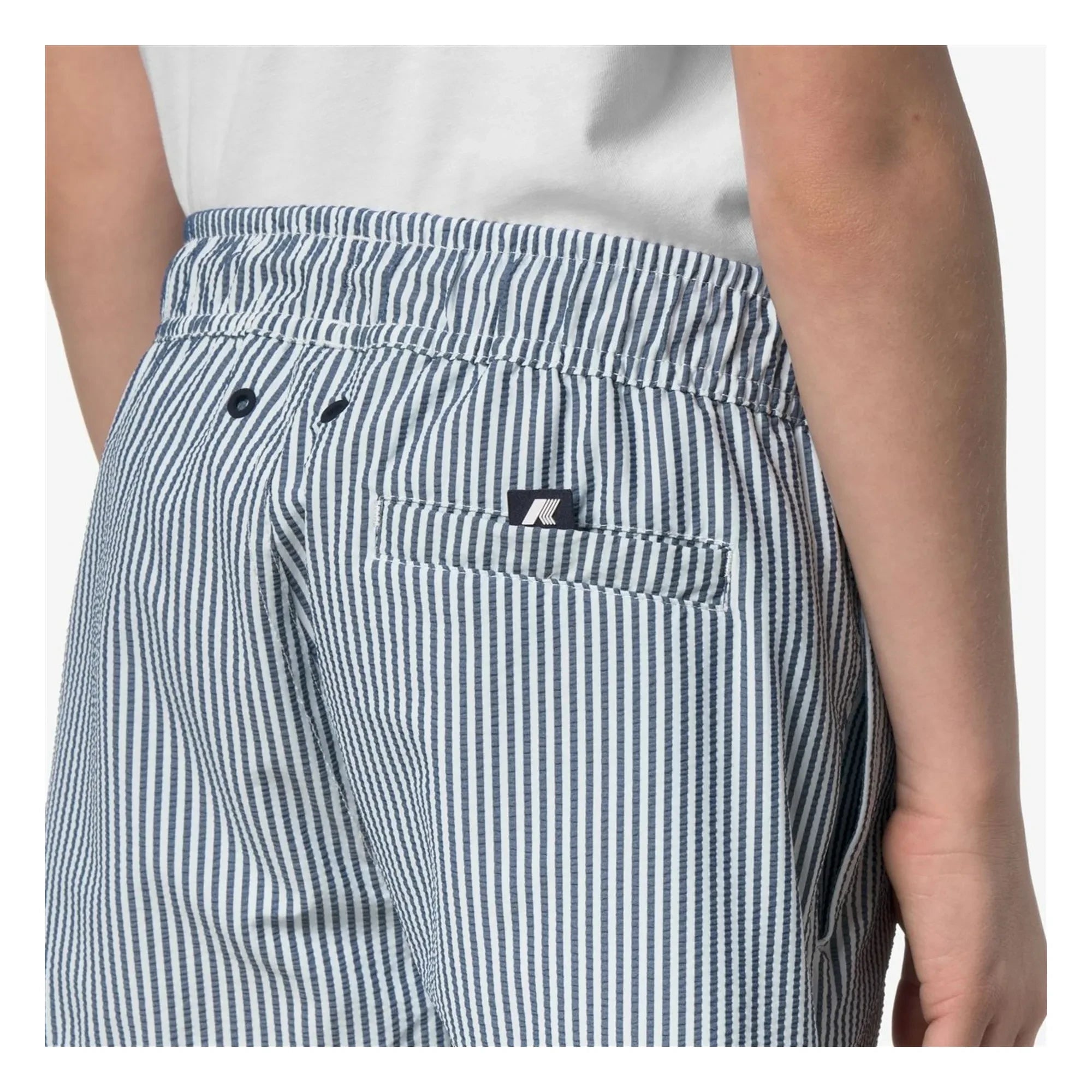 K-way - Hazel Beach Striped Swim Shorts | Dark Blue