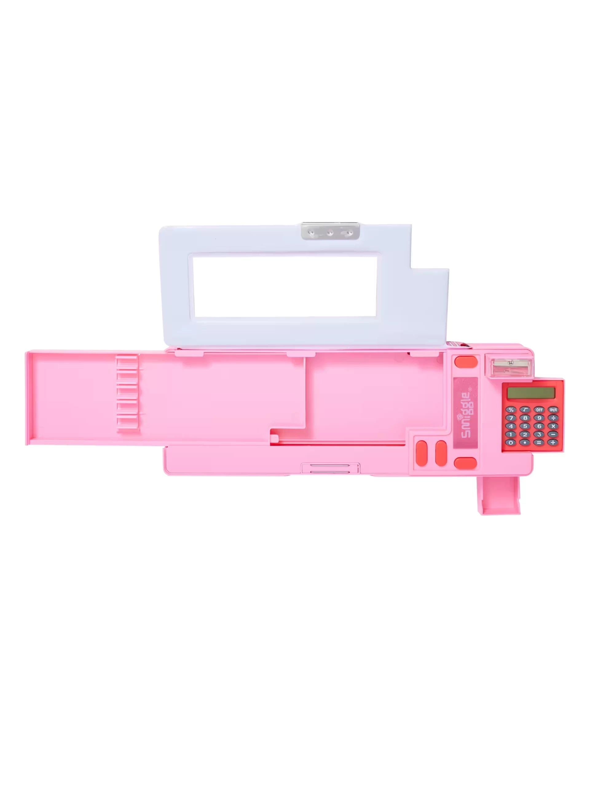 Smiggle - Wild Side Hesap Makineli Poput Otomatik Kalem Kutusu-Dinossi