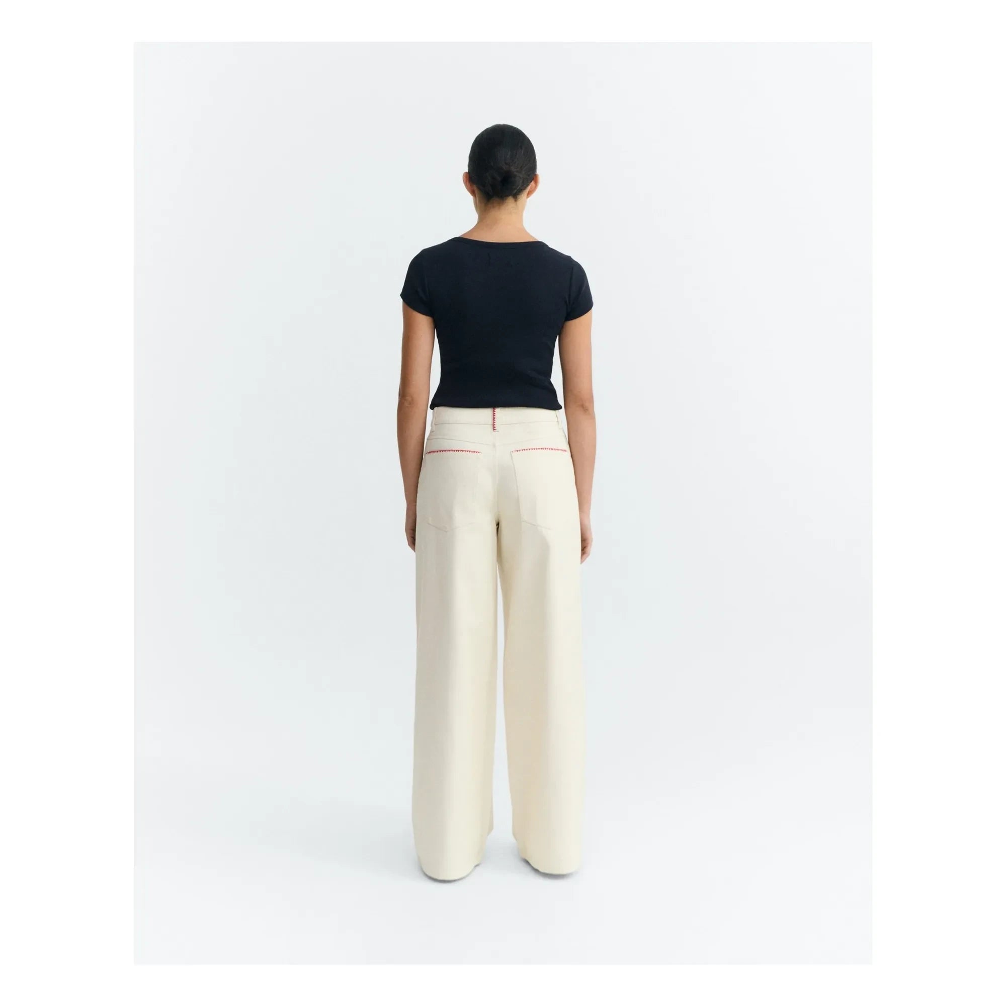 Thinking Mu - Hedda Organic Cotton Pants | Ecru