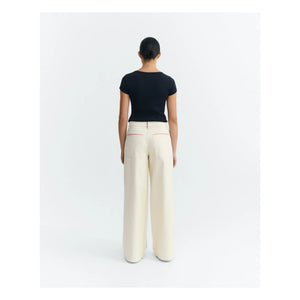 Thinking Mu - Hedda Organic Cotton Pants | Ecru