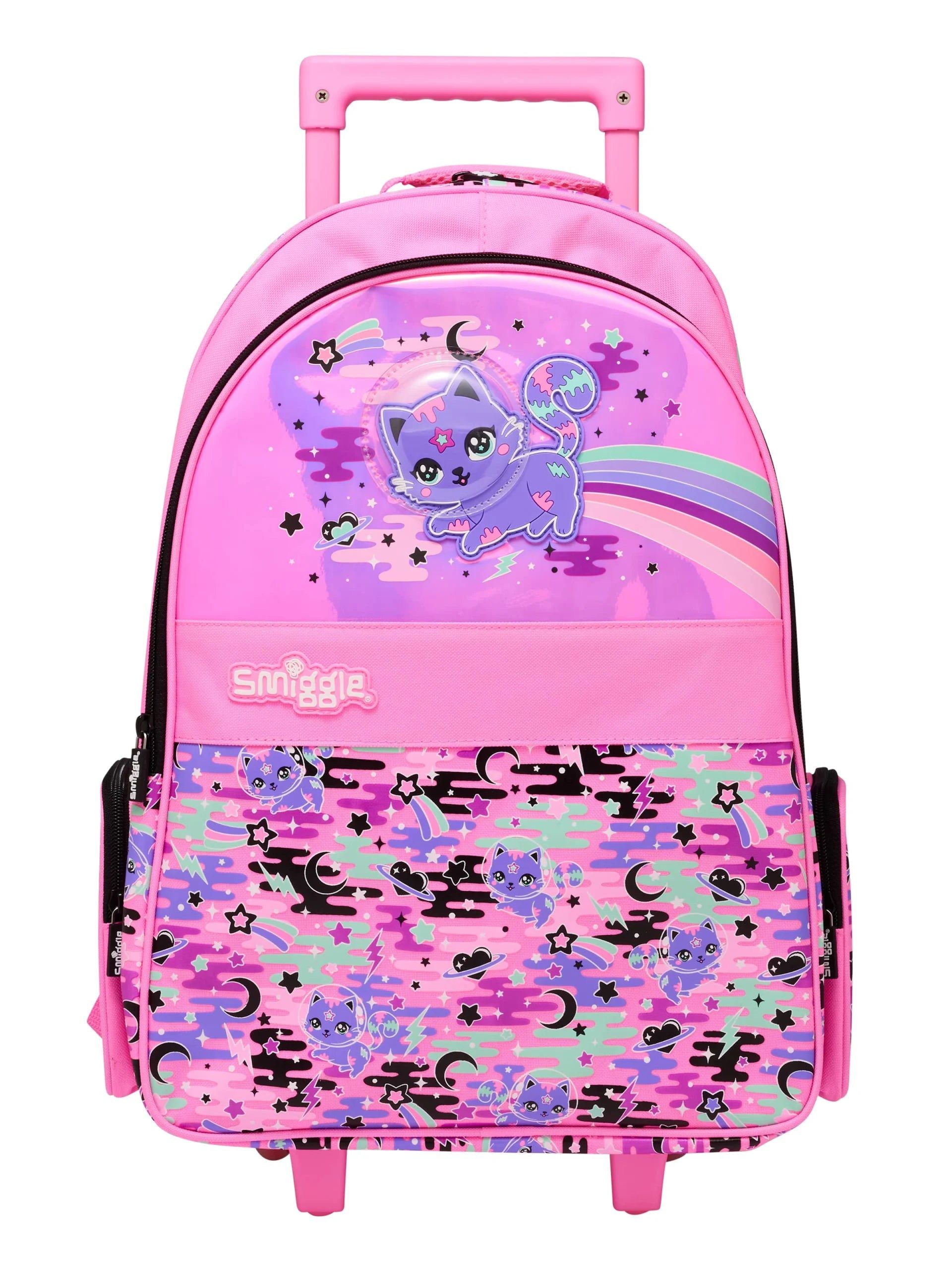 Smiggle - Away Çekçekli Işıklı Sırt Çantası-Dinossi