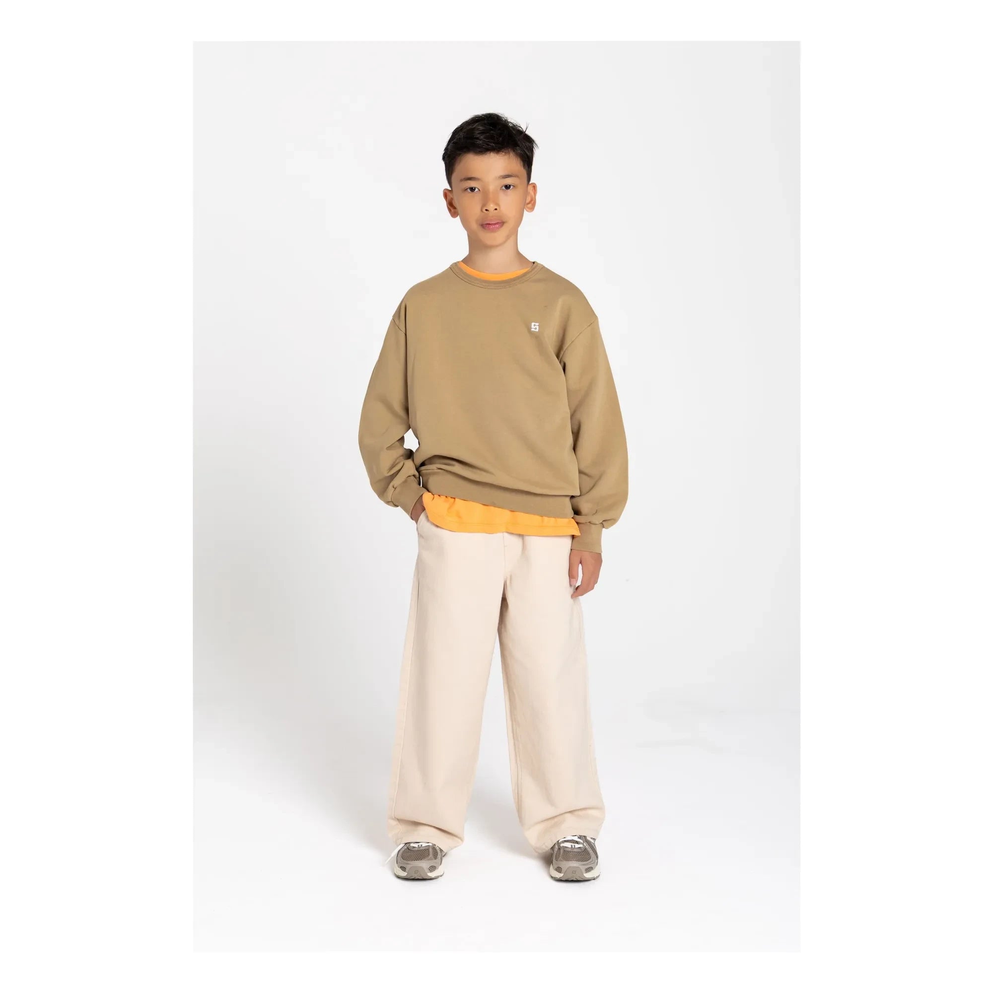 Smallable Kid - Burt Wide-Leg Trousers | Cream