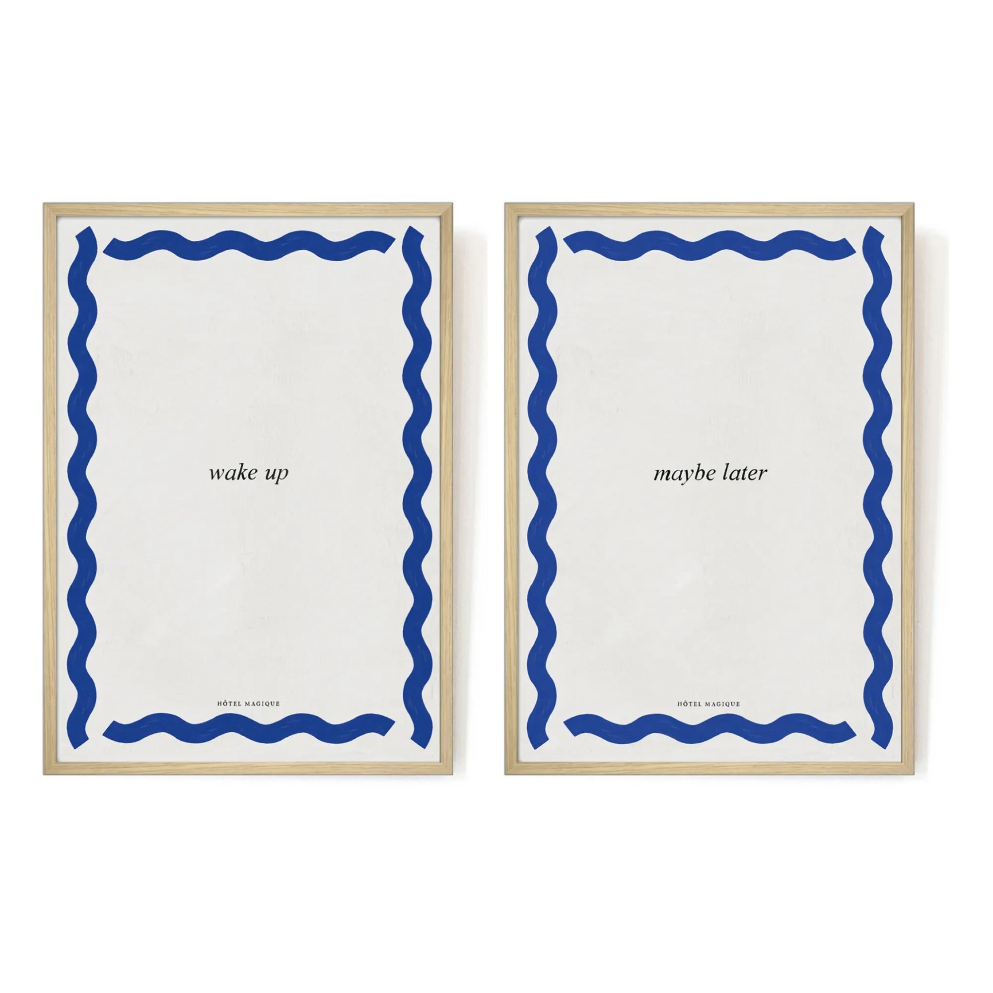 Hôtel Magique - Wake Up - Maybe Later Posters - Set of 2 | Blue