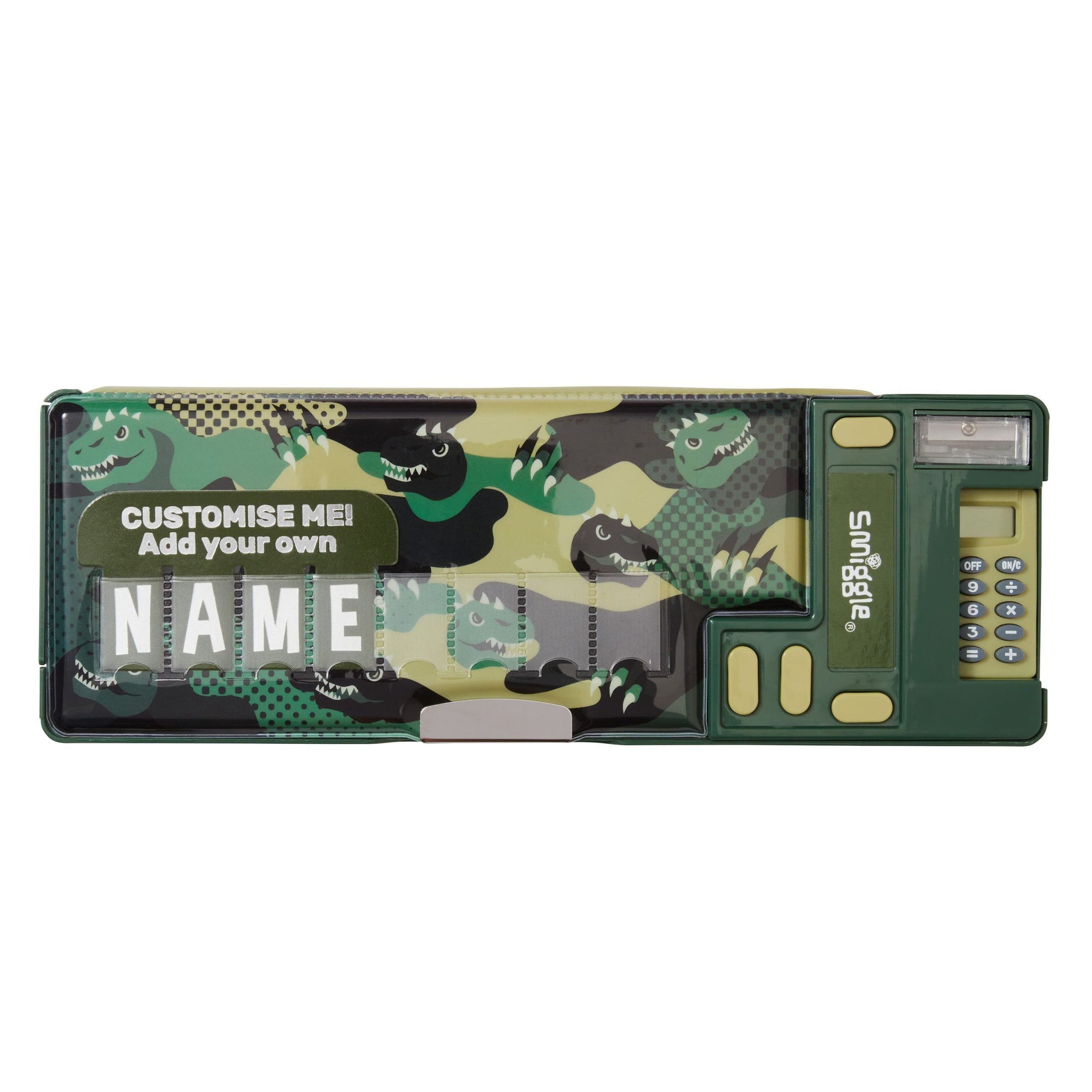 Smiggle - Best Budz Hesap Makineli Otomatik Kalem Kutusu-Dinossi