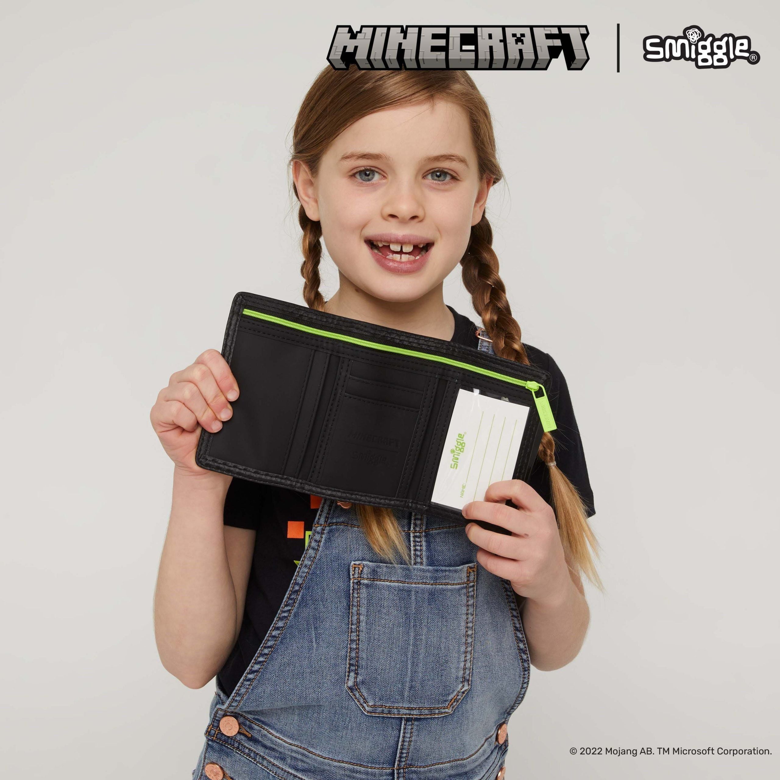 Smiggle - Minecraft Çocuk Cüzdanı-Dinossi