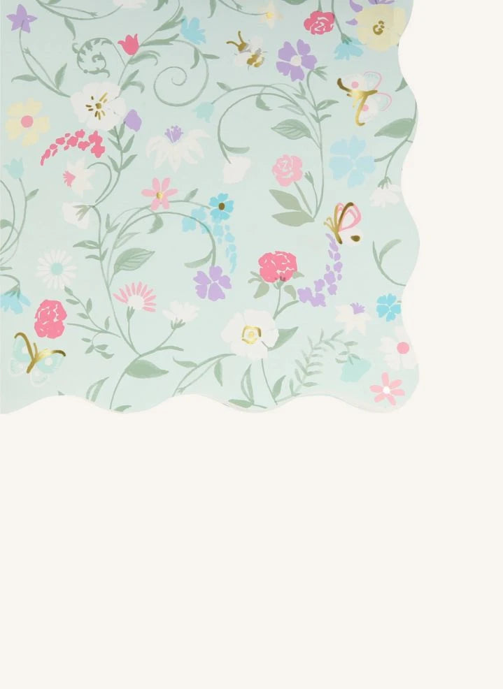 Meri Meri - Ladurée small floral patterned paper napkins - 16-piece set