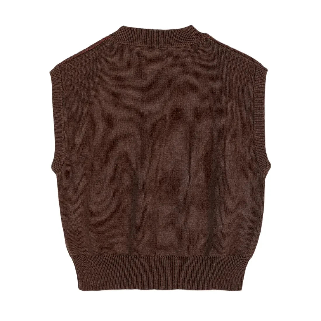Bobo Choses - Organic Cotton Jacquard Sweater | Dark Brown
