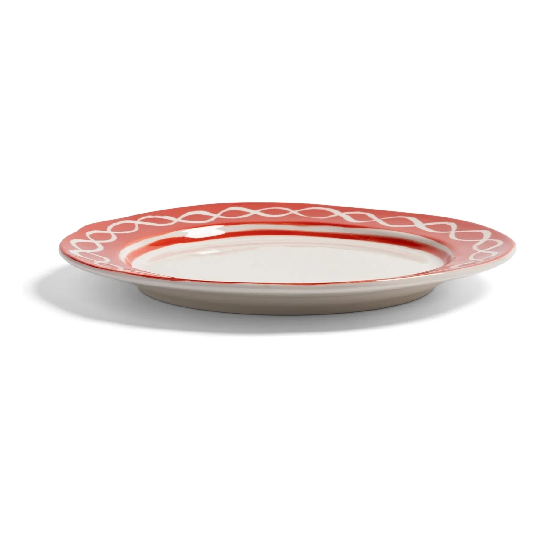 &Klevering - Festivo porselen tabaklar - 2'li Set | Kırmızı