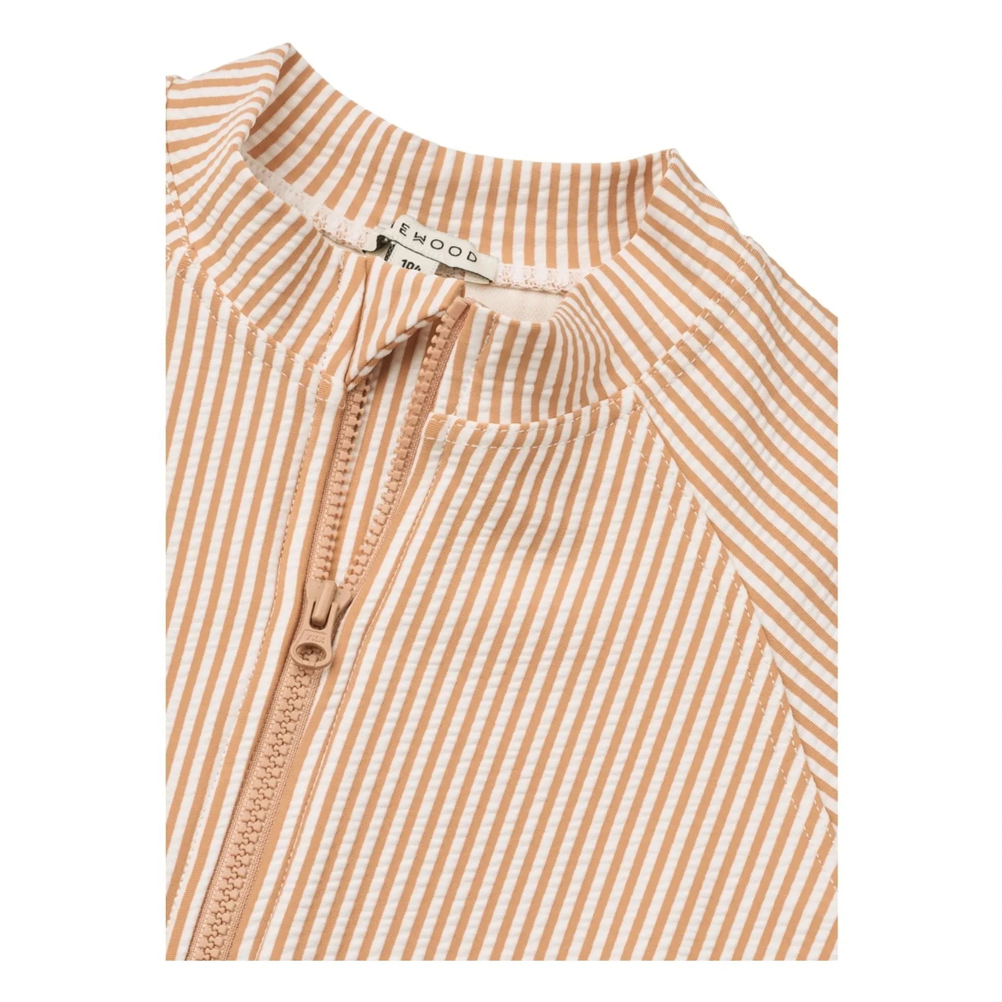 Liewood - Max Striped Seersucker UV Protection Swimsuit Jumpsuit Recycled Fiber | Pink