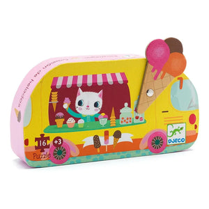Djeco - Ice Cream Truck Puzzle - 16 Pieces