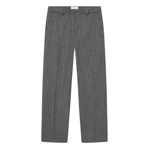 Les Deux - Como Pinstripe Straight Leg Pants | Gray